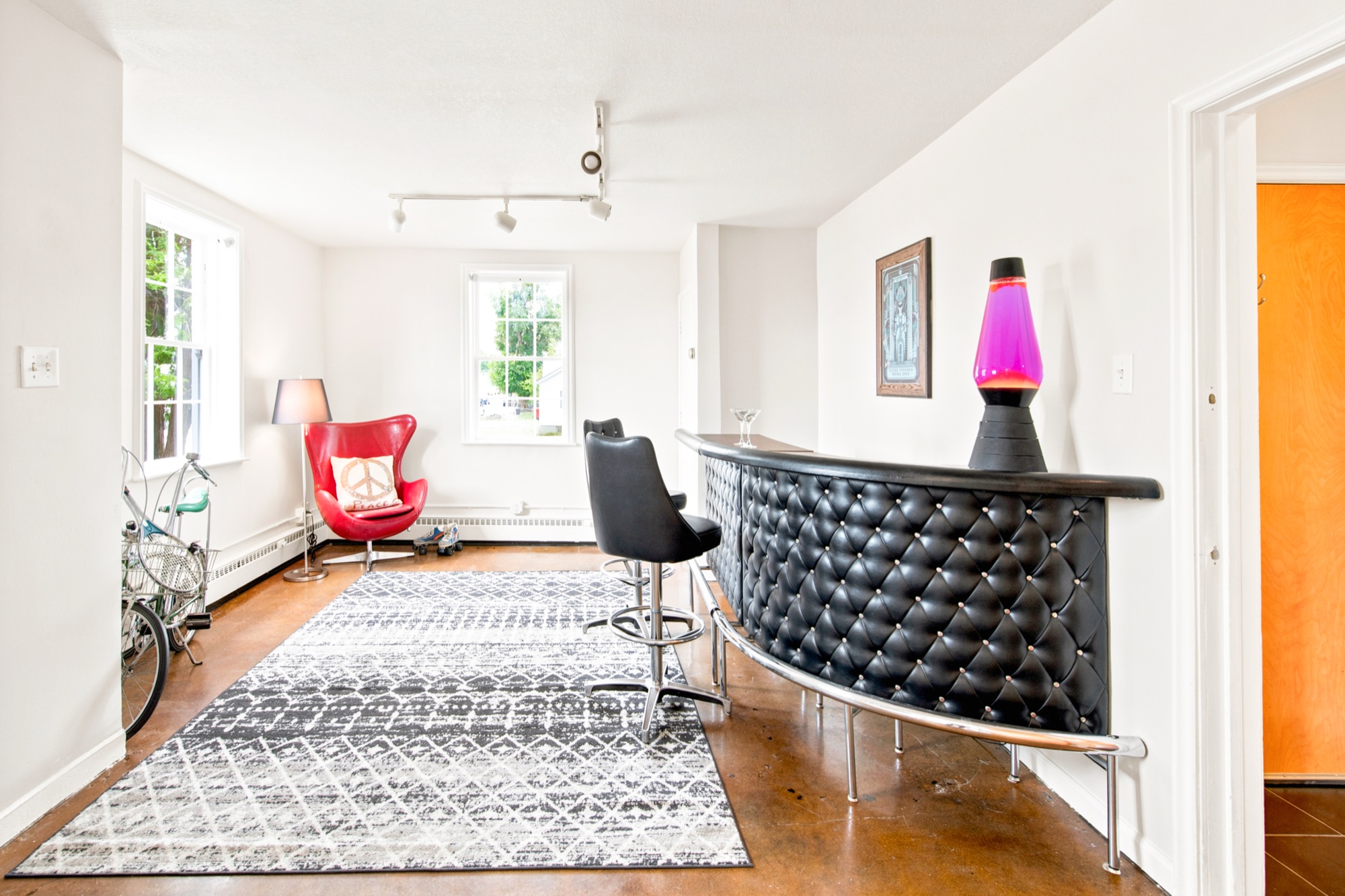 Unit 2A bonus room with vintage bar — flexible den or studio, The Nunnery, Denver